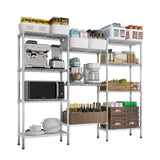 62.9''W Adjustable Storage NSF Wire Shelving Unit Multiple rows Shelving for Storage Rack 36037716