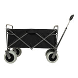 Two Pieces Heavy-Duty 500lb Capacity Beach Wagon w/9" Pneumatic Tires & Steel Frame Compact 225lb W2932P253154