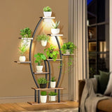 Plant Stand with Grow Lights, 9 Tiered Plant Shelf, 59" Tall Corner Plant Stand for 42142082