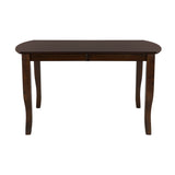 Dark Cherry Finish Simple Design 1pc Table with Separate Extension Leaf Mango Veneer Wood B01156366