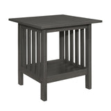 Classic Style Coffee Table and Two End Table Set Antique Gray Finish 3pc Occasional Table Set Wooden B011P175443