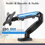 ZUN The monitor arm is adjustable for desktop mount and fits 15-27 inch monitors with weight capacities 98670794