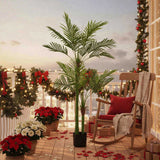 6FT Artificial Tree Faux Natural Lush Artificial Plant Indoor Potted Tree Lush Green Leaves, 49534082