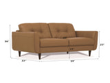 Radwan Camel Leather Loveseat B2726P496933