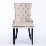 Classic Velvet Dinings, High-end Tufted Solid Wood Contemporary Velvet Upholstered Dining W1143P152035
