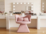 Vanity Chair with Butterfly Back,Swivel Accent Chair Dining Chairs,Makeup Stool for Bedroom Dressing 45043007