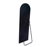 ZUN Black 71x23.6 inch metal arch stand full length mirror W2203P156450