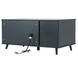 Litter Box Enclosure, Cat Litter Box Furniture with Hidden Plug, 3 Doors,Indoor Cat Washroom Storage 65310790