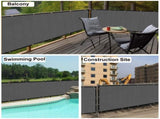 5'X50' Dark Grey HDPE Fence 40977508