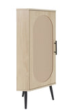 Corner cabinet ,Rattan door,Freestanding Corner Tables For Small Spaces, Corner Shelf Stand For W688P160490