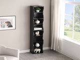 8-layer adjustable shelf ultra-thin bookshelf with a wavy border design, which is more aesthetically W487P339358