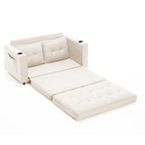 3-in-1 Upholstered Futon Sofa Convertible Sofa bed,Foldable Tufted Loveseat with W2325P195865