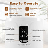 20L Hot Towel Warmer Bucket with LCD Display - Real-Time Temp/Time, 30/60/90-Min Heating 0.5-24H 04048620