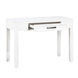 ZUN White Finish Writing Desk with Drawer Wooden Furniture 1pc B011P255285