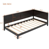 Twin Size Wood Daybed/Sofa Bed, Espresso WF297689AAP