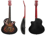 41 inch Full-Size Cutaway Acoustic-Electric Guitar Grape Voice Hole Spruce Top 34665145