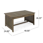 ZUN CASA ACACIA COFFEE TABLE 63307.00GRY