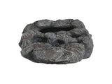 5-Tiered Concrete Tall Slim Fountain, 23.85"H LED-Lit Column, Space-Saving Modern Outdoor Accent, N765P324556G