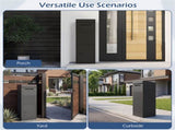 Anti-Theft Package Delivery Box with Code Lock, Galvanized Steel Parcel Drop Box for Outdoor Porch 67911465
