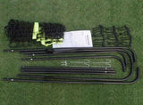 Professional Galvanized Steel Pipe Rebound Soccer/Baseball Goal Black 09423191