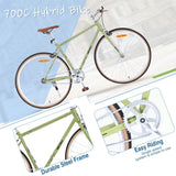 Single Speed Retro style 700C Road Bike For men women's City Bicycle,Steel Frame W1019P175591