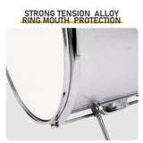 14"x10" 5-Pieces Junior Kids Drum Set Kit Pedal Drum Stick Wrench Drum Stool Silver 96527126