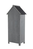 30.3"L X 21.3"W X 70.5"H Outdoor Storage Cabinet Tool Shed Wooden Garden Shed Gray 76525253