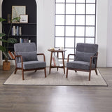 Mid-Century Modern Accent Chair, Arm Chair Living Room Chairs Pillow Upholstered Reading Chair W2989P295372