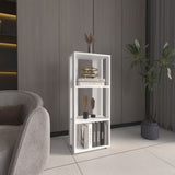 ZUN Eco 39" Tall Four-Tier Bookcase, Living Room, Storage Cabinet, Shelves White B070P254756