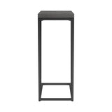 Rustic Grey Herringbone and Sandy Black Accent Table B062P153638