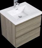 ZUN 24" Floating Bathroom Vanity with Sink, Modern Wall-Mounted Bathroom Storage Vanity Cabinet with W1573P152695