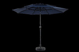 14.8 Ft Double Sided Outdoor Umbrella Rectangular Large with Crank W640P234558