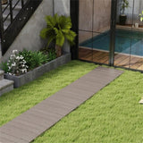 8 Ft gray outdoor garden walkway 95" x 17" x 0.5" 88582944