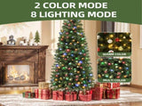7.5ft Pre-lit Artificial Pencil Christmas Tree with 1000 Branch Tips & 350 Lights, Remote Control, 67069971
