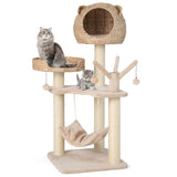 Five-story cat tree with hammock 71744502