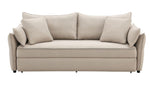 ZUN ACME Irina Sofa w/Sleeper, Beige Fabric LV03110