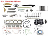 Engine Overhaul Rebuild Pistons 23mm Seals Kit For Audi A4 VW GTI Jetta 2.0 T 06H109158H 06H198401A 41466348
