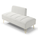 ZUN 56.3"Inch Width Modern End of Bed Bench,Velvet Fabric Upholstered 2 Seater Sofa Couch Entryway W2677P189952