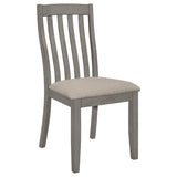 Grey Padded Side Chair B062P153692