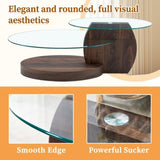 Modern Walnut Grain Double Layer Coffee Table - Versatile Design, Multiple Colors Available.Density 47578447