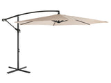 10FT Round Offset Patio Umbrella, Banana Hanging Cantilever Umbrella with 60&deg Adjustable Angle, 26082331