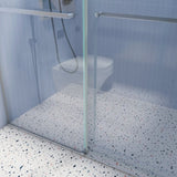 44 to 48 in. W x 76 in. H Double Sliding Frameless Soft-Close Shower Door, Premium 3/8 Inch W1573126517
