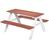 Wooden outdoor children's picnic table - Brown 90630593
