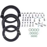 25PCS Air Conditioning Hose and Fitting Kit Includes 6810 AC Fittings & 6.5ft 83320608