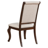 ZUN Cream and Antique Java Tufted Back Dining Chair B062P153690