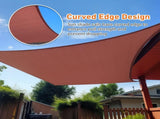 10'X13' Rust Red HDPE sunshade sail 27852440