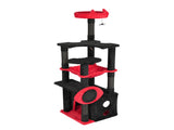 53" Large Cat Tree, Gothic Cat Tower with Padded Perch, Spacious Condo, Comfy Hammock, Scratching 97133609