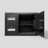 Steel Security Safe and Lock Box with Electronic Keypad - Secure Cash, Jewelry, ID Documents, W396P278366