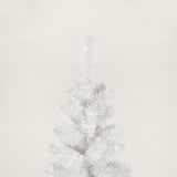 7.5FT White Slim Artificial Christmas Tree Includes Foldable Metal Stand--Not support self-pick up 03440975
