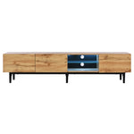 ZUN Modern TV Stand 4 Cabinets& Open Shelves, Color-matching Media Console Table for TVs up to 80'' WF531564AAP